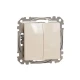 Двоклавішний перемикач Sedna Design SDD112108, колір - бежевий IP20 Schneider Electric