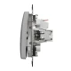 Кнопковий вимикач Sedna Design SDD113111, колір - алюміній IP20 Schneider Electric