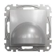 Розетка для вводу кабеля Sedna Design SDD113903, колір - алюміній IP20 Schneider Electric