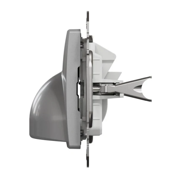 Розетка для вводу кабеля Sedna Design SDD113903, колір - алюміній IP20 Schneider Electric - Фото 6