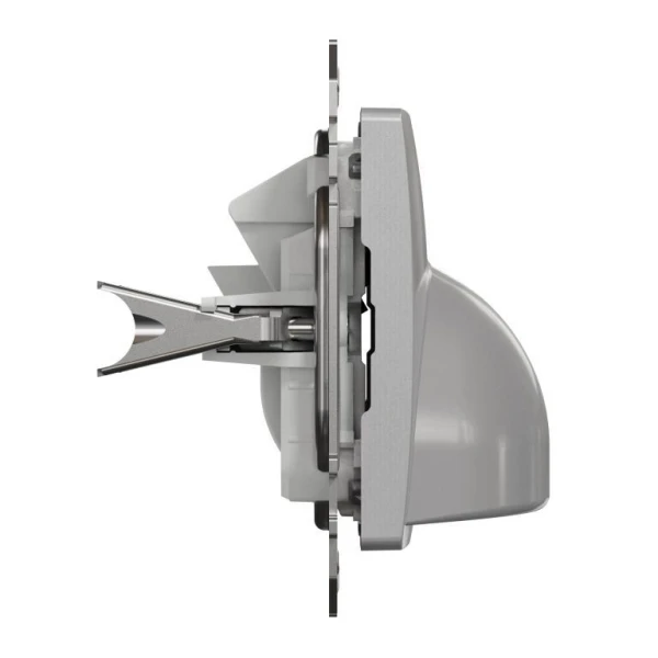 Розетка для вводу кабеля Sedna Design SDD113903, колір - алюміній IP20 Schneider Electric - Фото 5