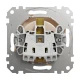 Розетка з заземленням та зі шторками Sedna Design SDD112022, колір - бежевий IP20 Schneider Electric