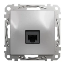 Schneider Sedna Design SDD113461. Комп'ютерна розетка, одинарний роз'єм RJ45 CAT6 UTP