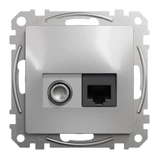 Schneider Sedna Design SDD113469T. Розетка RJ45 категорія 6 UTP -TV