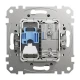 Розетка RJ45 категорія 6 UTP -TV Sedna Design SDD113469T, колір - алюміній IP20 Schneider Electric