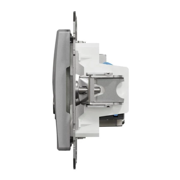 Розетка RJ45 категорія 6 UTP -TV Sedna Design SDD113469T, колір - алюміній IP20 Schneider Electric - Фото 6