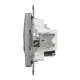Розетка RJ45 категорія 6 UTP -TV Sedna Design SDD113469T, колір - алюміній IP20 Schneider Electric