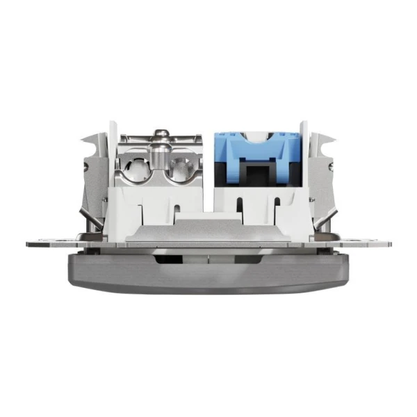 Розетка RJ45 категорія 6 UTP -TV Sedna Design SDD113469T, колір - алюміній IP20 Schneider Electric - Фото 8