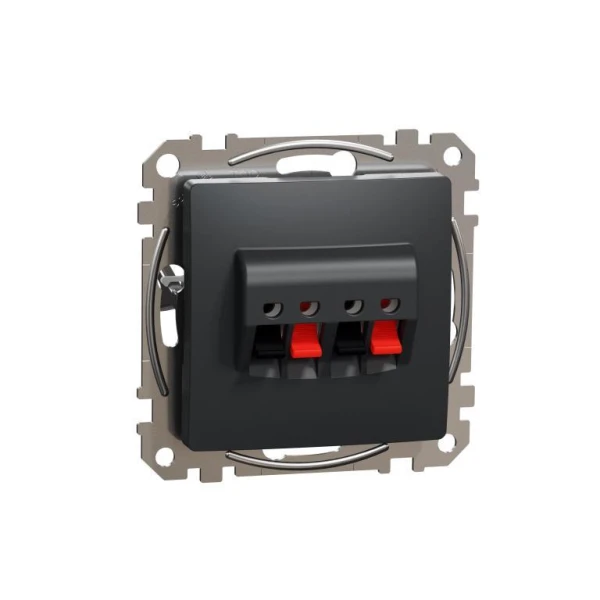 Аудіорозетка Sedna Design SDD114411, колір - чорний IP20 Schneider Electric - Фото 2