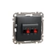 Аудіорозетка Sedna Design SDD114411, колір - чорний IP20 Schneider Electric