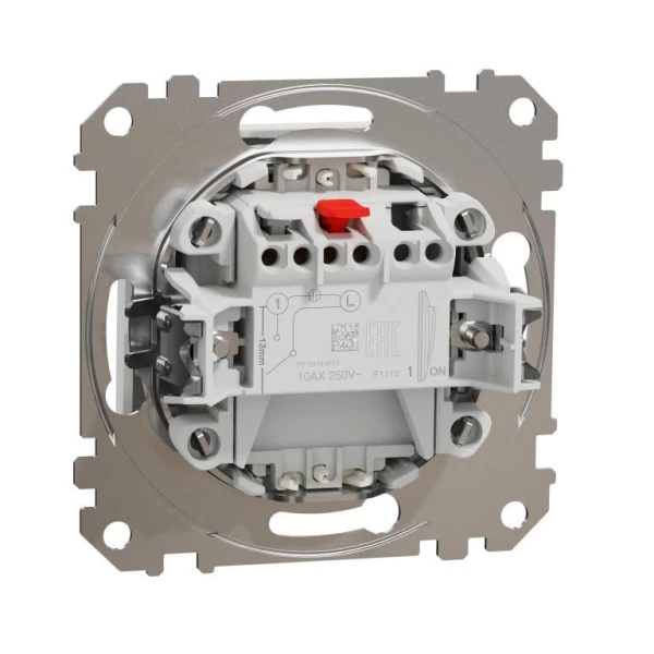 Одноклавішний вимикач з LED підсвіткою Sedna Design SDD111101L, колір - білий IP20 Schneider Electric - Фото 3