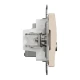 Розетка RJ45 категорія 6 UTP -TV Sedna Design SDD112469T, колір - бежевий IP20 Schneider Electric