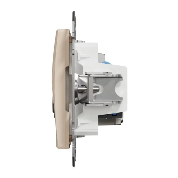 Розетка RJ45 категорія 6 UTP -TV Sedna Design SDD112469T, колір - бежевий IP20 Schneider Electric - Фото 6