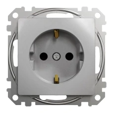 Schneider Sedna Design SDD113022. Розетка з заземленням та зі шторками