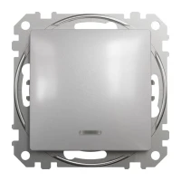 Schneider Sedna Design SDD113101L. Одноклавішний вимикач з LED підсвіткою