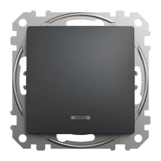 Schneider Sedna Design SDD114101L. Одноклавішний вимикач з LED підсвіткою