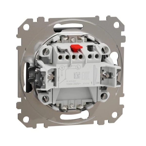 Одноклавішний вимикач з LED підсвіткою Sedna Design SDD114101L, колір - чорний IP20 Schneider Electric - Фото 3