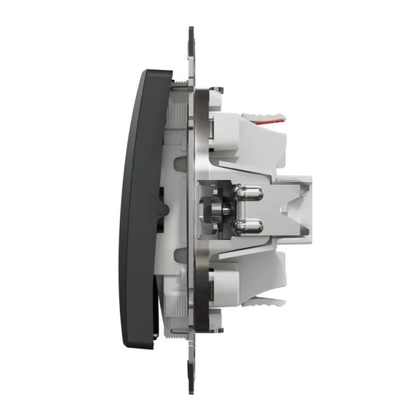 Одноклавішний кнопковий перемикач Sedna Design SDD114116, колір - чорний IP20 Schneider Electric - Фото 6