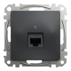 Schneider Sedna Design SDD114461. Комп'ютерна розетка, одинарний роз'єм RJ45 CAT6 UTP