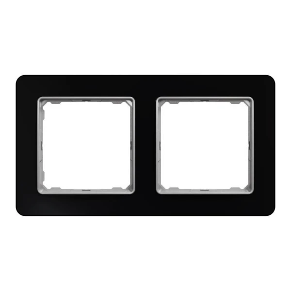 Рамка 2-постова Sedna Design SDD361802, колір - чорне скло IP20 Schneider Electric - Фото 5
