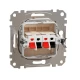Аудіорозетка Sedna Design SDD112411, колір - бежевий IP20 Schneider Electric