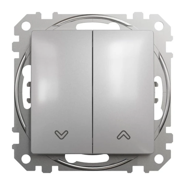 Вимикач для жалюзі Sedna Design SDD113104, колір - алюміній IP20 Schneider Electric - Фото 1