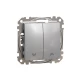 Вимикач для жалюзі Sedna Design SDD113104, колір - алюміній IP20 Schneider Electric