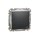 Одноклавішний перемикач Sedna Design SDD214106, колір - чорний IP44 Schneider Electric