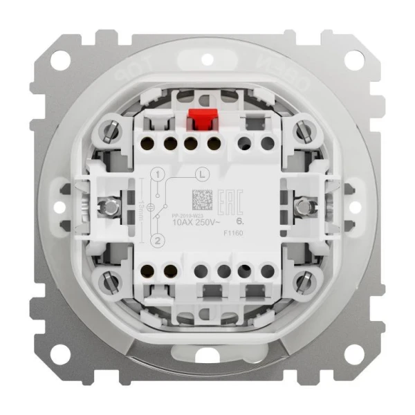 Одноклавішний перемикач Sedna Design SDD214106, колір - чорний IP44 Schneider Electric - Фото 4
