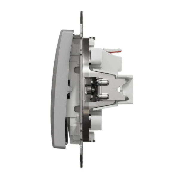 Двоклавішний вимикач Sedna Design SDD113105, колір - алюміній IP20 Schneider Electric - Фото 5