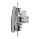 Двоклавішний вимикач Sedna Design SDD113105, колір - алюміній IP20 Schneider Electric