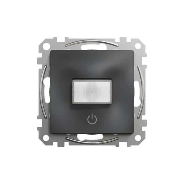 Датчик руху із вимикачем 10 A Sedna Design SDD114504, колір - чорний IP20 Schneider Electric - Фото 1