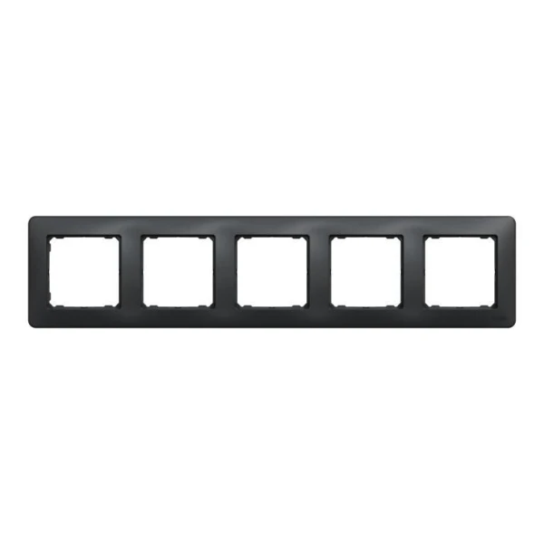 Рамка 5-постова Sedna Design SDD314805, колір - чорний IP20 Schneider Electric - Фото 1