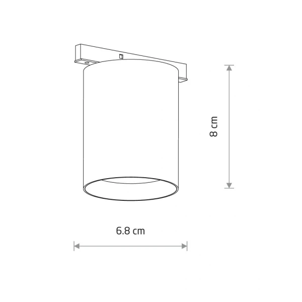Магнітний трековий світильник Nowodvorski NANO-LVM MUG LED 7Вт 3000К чорний 11722 - Фото 6