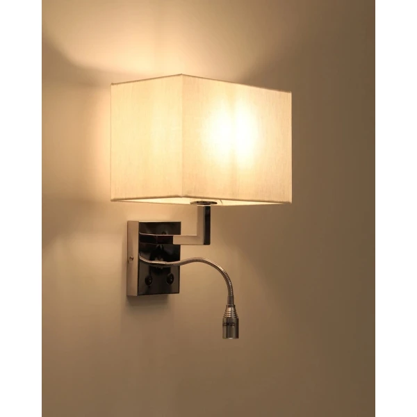 Настінне бра Nowodvorski HOTEL MOOD E27+LED 4000К світло-бежевий 11785 - Фото 3