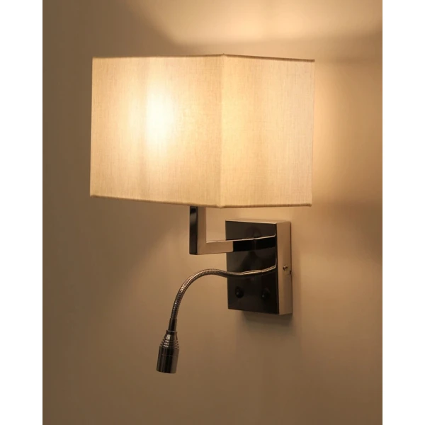Настінне бра Nowodvorski HOTEL MOOD E27+LED 4000К світло-бежевий 11785 - Фото 4