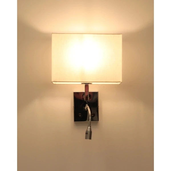 Настінне бра Nowodvorski HOTEL MOOD E27+LED 4000К світло-бежевий 11785 - Фото 5