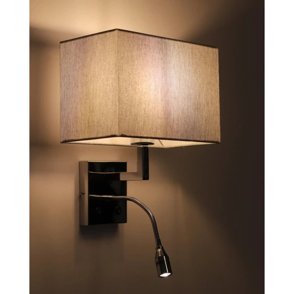 Настінне бра Nowodvorski HOTEL MOOD E27+LED 4000К сірий 11793 - Фото 3