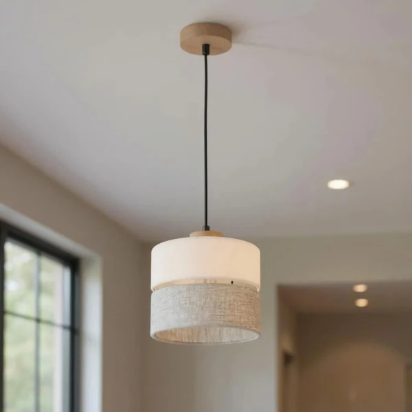 Підвісний світильник TK Lighting ECO E27 коричневий 5770 - Фото 6