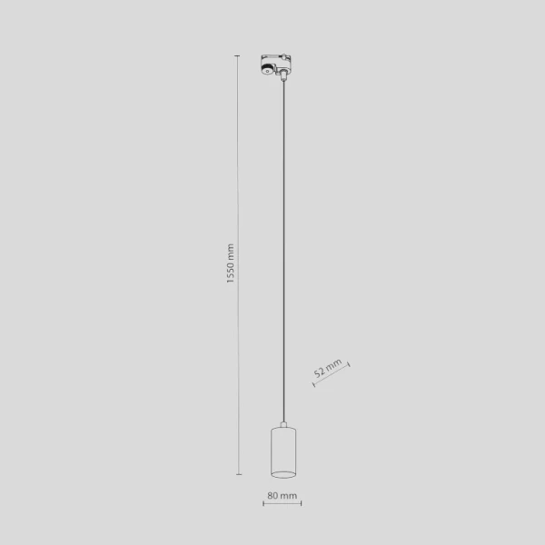 Світильник трековий TK Lighting TRACER GU10 чорний 4933 - Фото 2