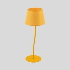 TK Lighting NICOLA E27 жовтий 6641. Настільна лампа декоративна
