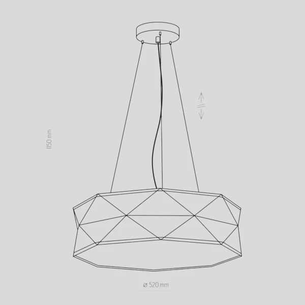 Підвісний світильник TK Lighting KANTOOR E27 білий 3312 - Фото 3