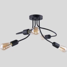 TK Lighting FADO E27 чорний 2583. Люстра пристельова