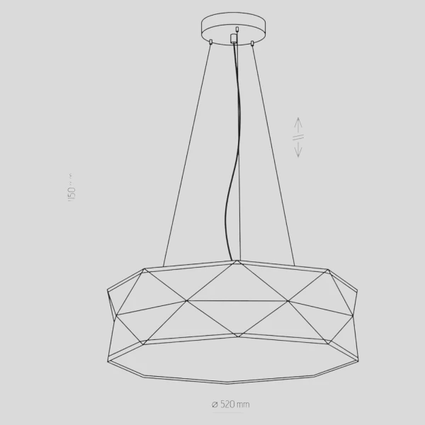 Підвісний світильник TK Lighting KANTOOR E27 білий 3312 - Фото 2