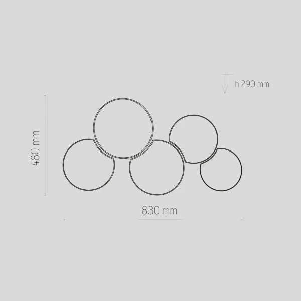 Світильник стельовий TK Lighting MONA E27 білий 6593 - Фото 2