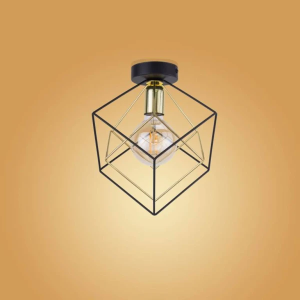 Світильник стельовий TK Lighting ALAMBRE E27 чорний 2702 - Фото 4