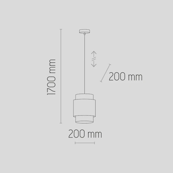 Підвісний світильник TK Lighting BOHO E27 чорний 6540 - Фото 2