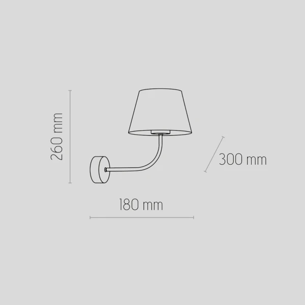 Бра TK Lighting CHICAGO E27 чорний 4186 - Фото 2