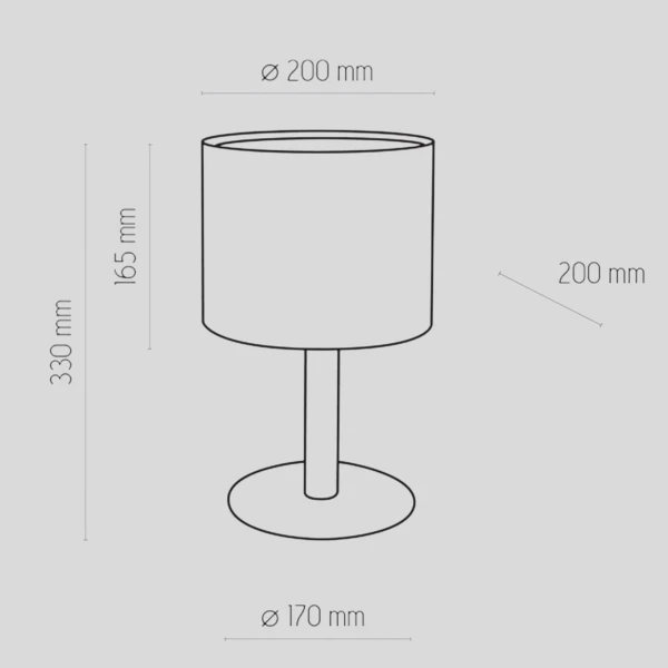 Настільна лампа TK Lighting DEVA E27 білий 5217 - Фото 2