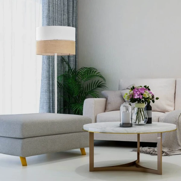 Торшер TK Lighting LINOBIANCO E27 білий 5241 - Фото 3